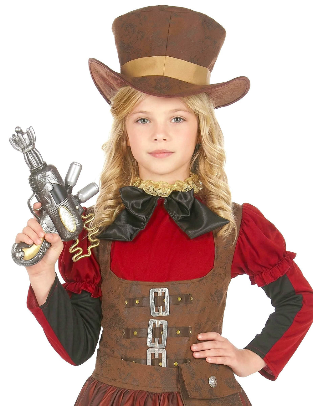 Krupni plan na steznik in klobuk steampunk luksuz preobleke