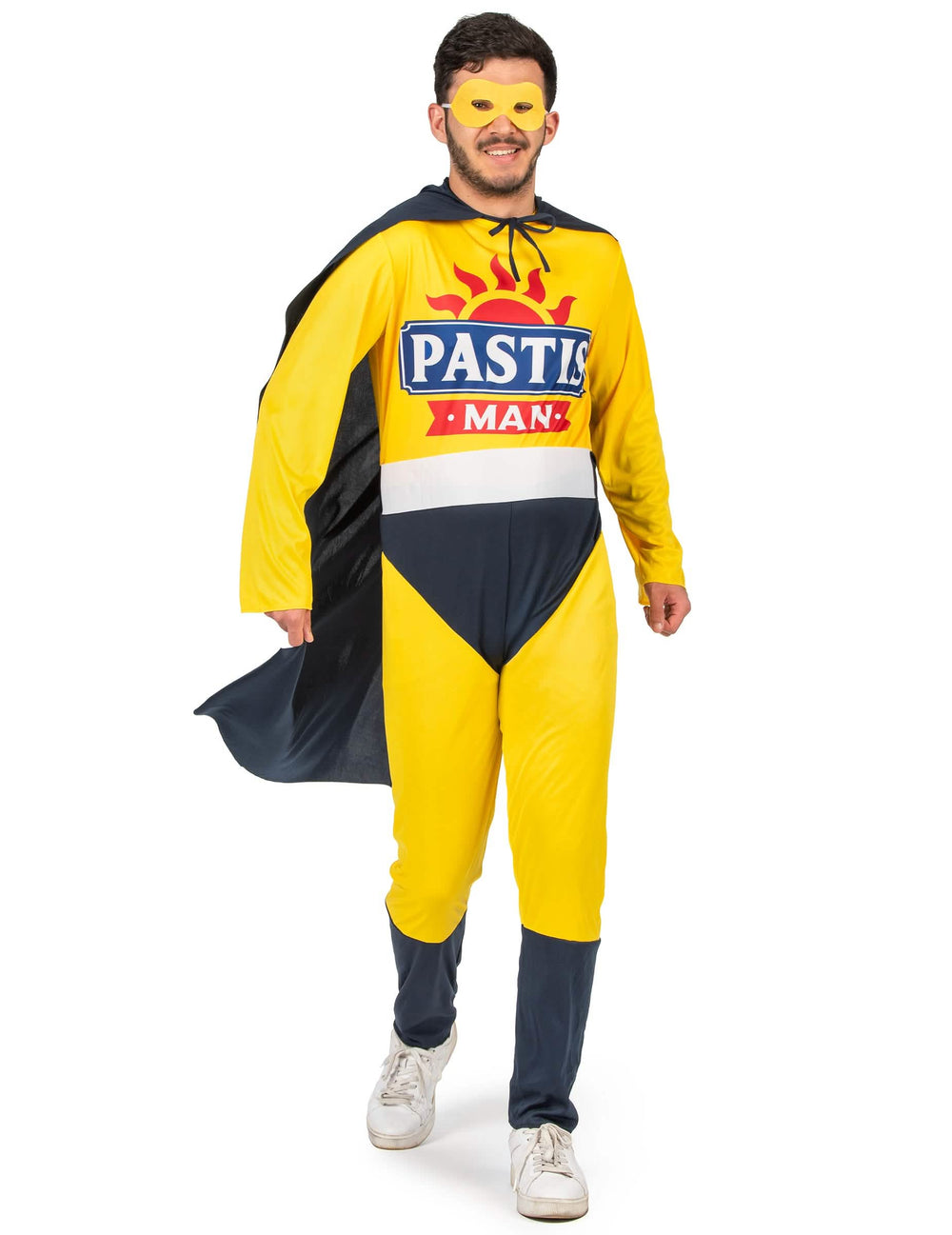 Pogled od spredaj na kostum Super Pastis Man