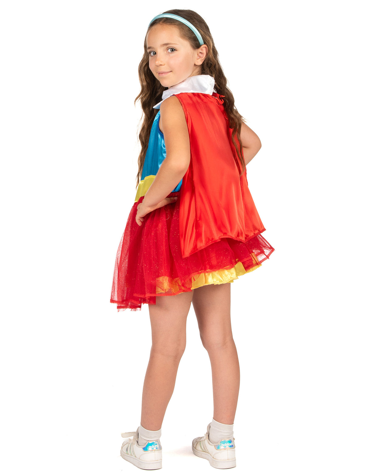 Déguisement Supergirl DC Super Hero Girls™ pour fille rouge et bleu avec tutu et cape