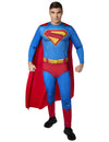Déguisement de Superman pour homme bleu et rouge avec cape