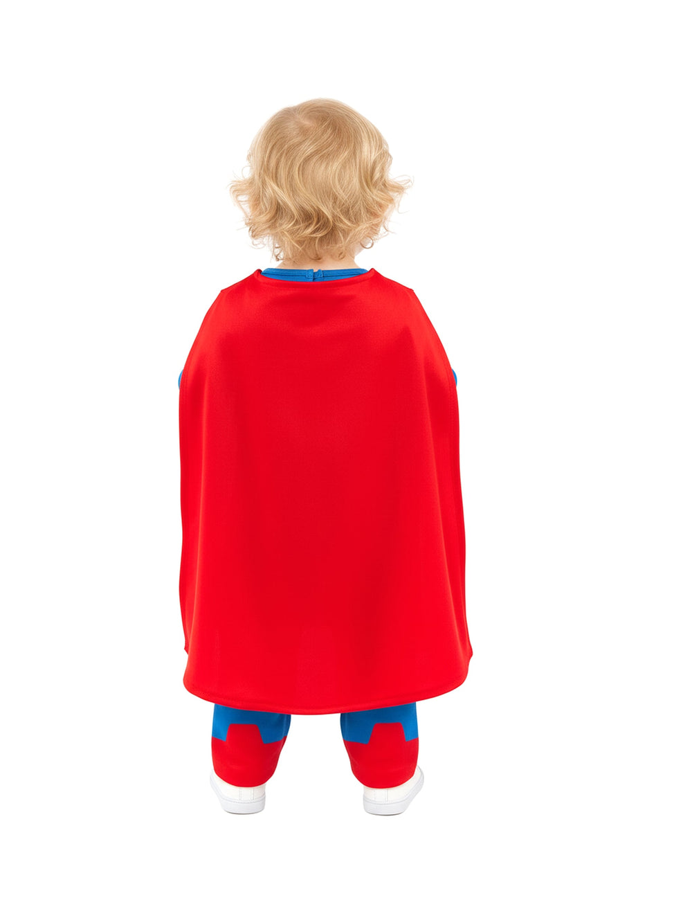 Vue de dos du déguisement Superman pour bébé