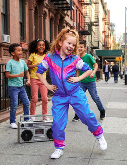 Modre trenirke iz 80 -ih deklet.