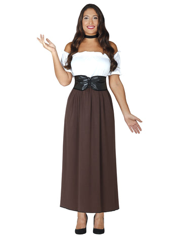 Médievalna ženska Tavernière kostum