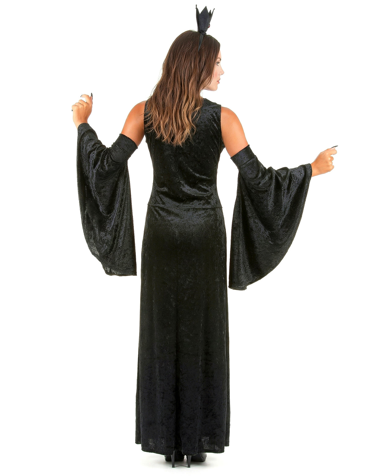 Vue de dos du déguisement vampire chic pour femme