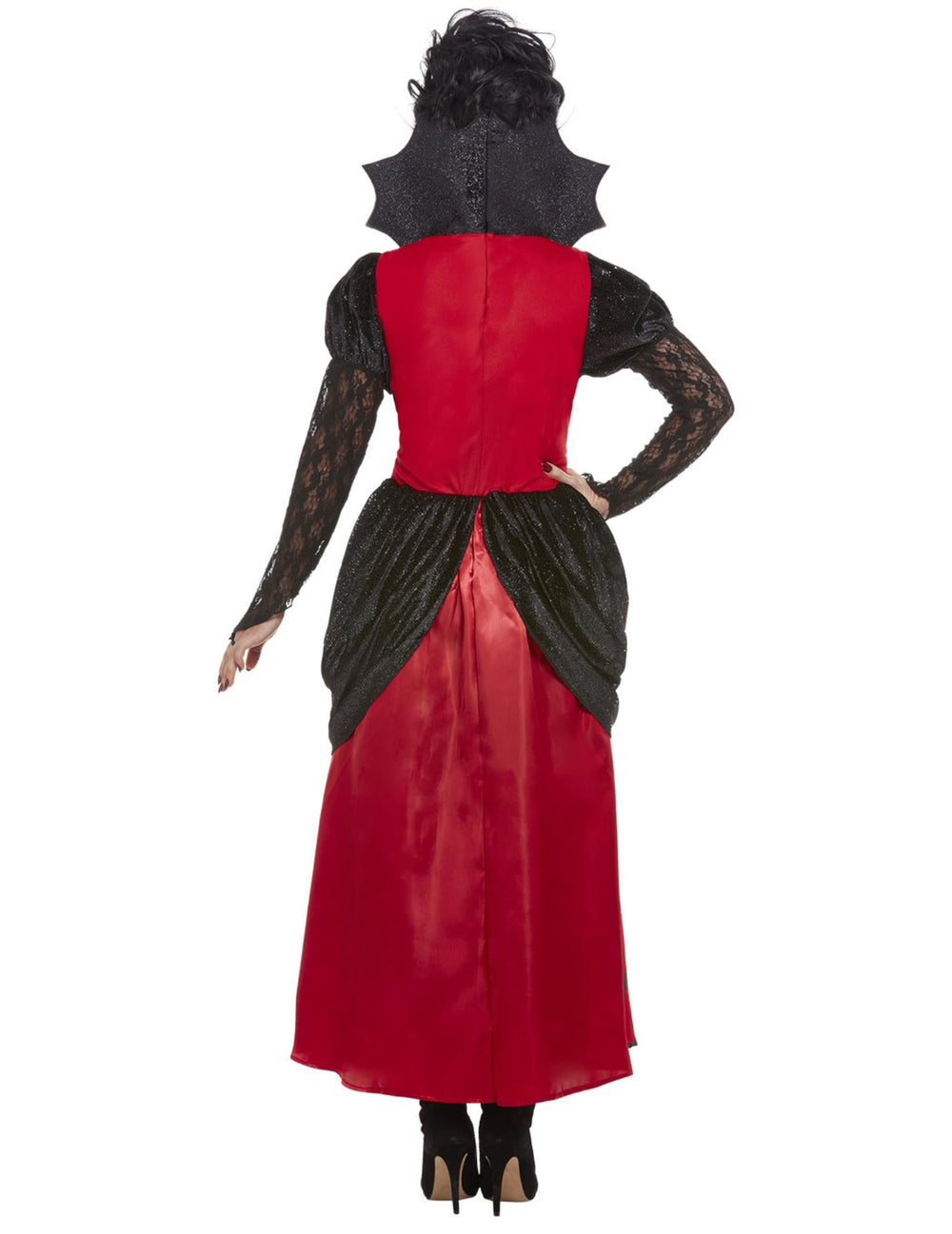 Vue de dos du déguisement de vampire gothique masquée