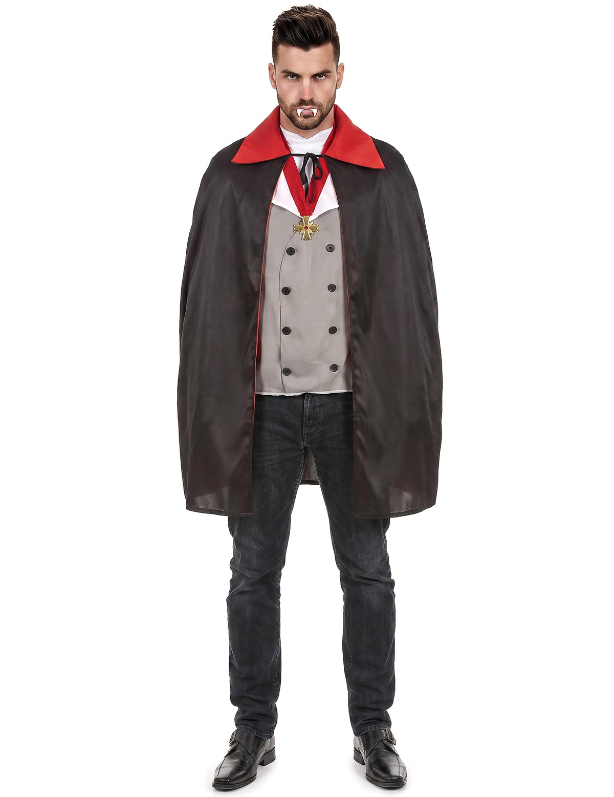 Halloween siva vampirska preobleka
