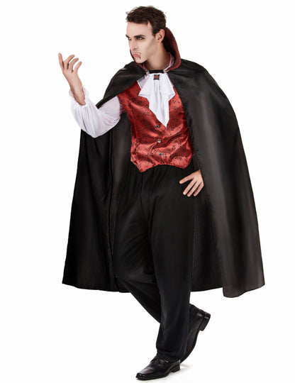 Vue de face du déguisement de vampire pour homme