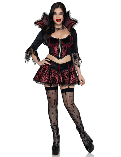 Seksi baročni vampirski kostum za ženske