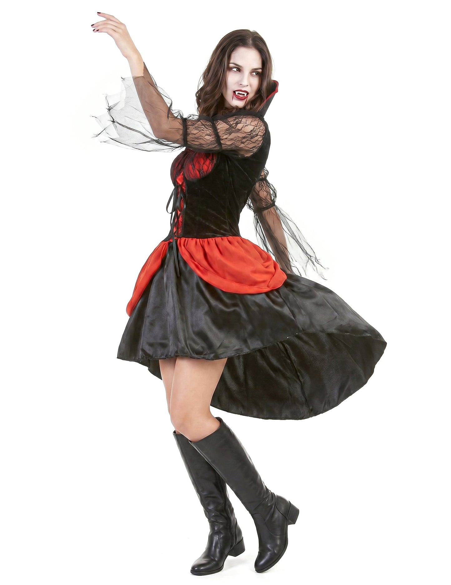 Seksi rdeči vampirski preobleka