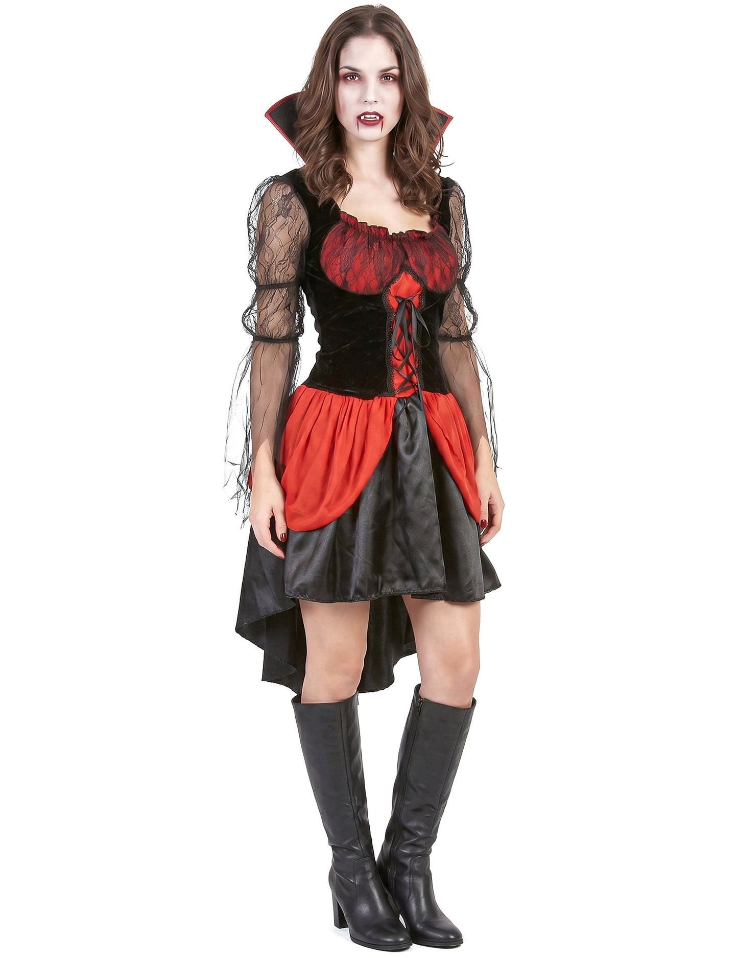 Seksi rdeči vampirski preobleka