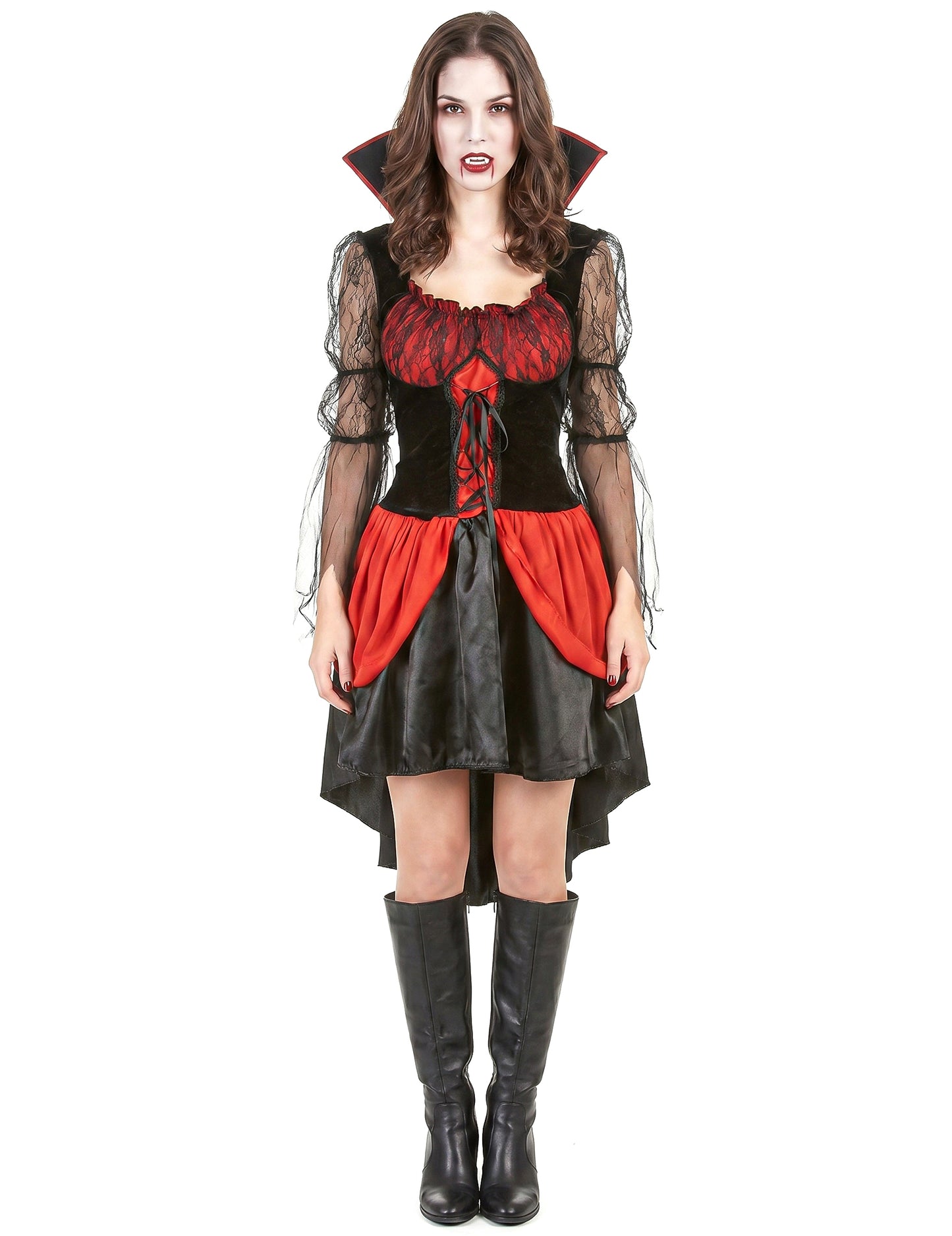 Seksi rdeči vampirski preobleka