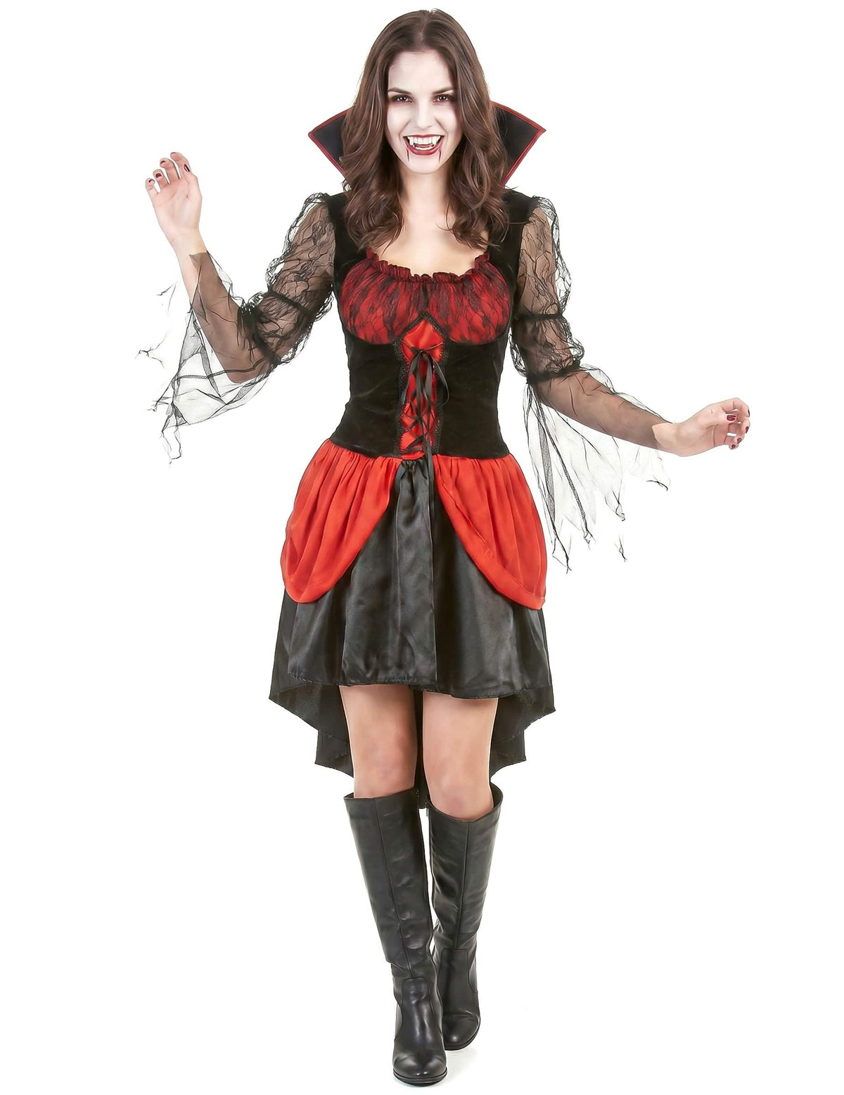 Seksi rdeči vampirski preobleka