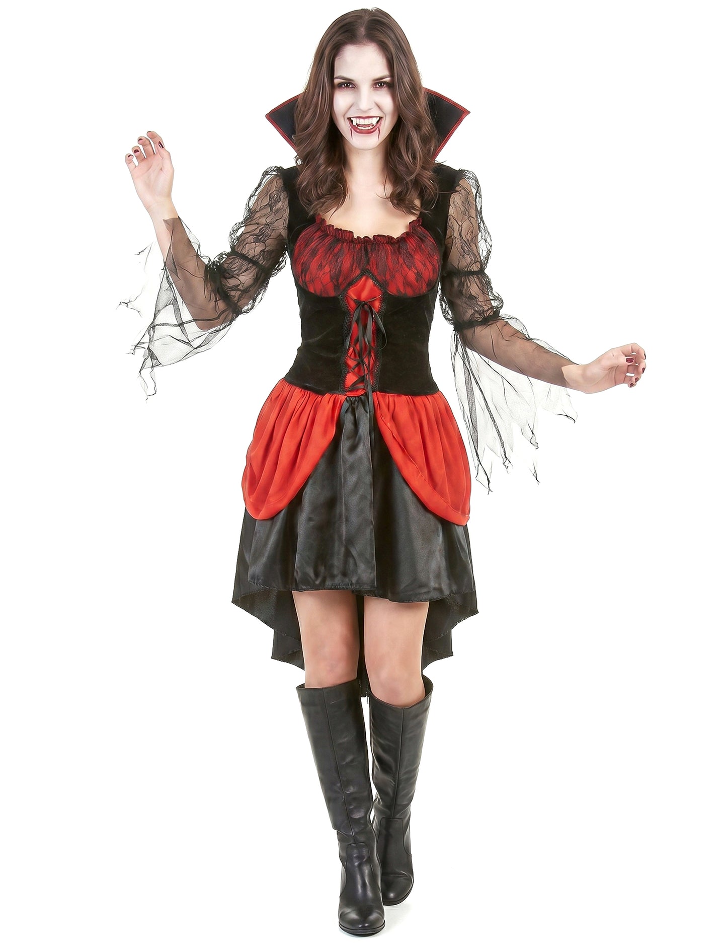 Seksi rdeči vampirski preobleka