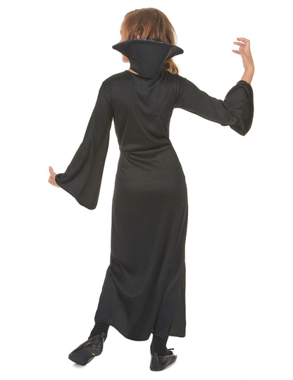 Vampire Purple in Black Girl Vampire Costume