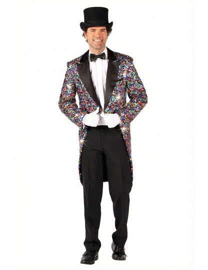 Moški večbarvni bleščeči karnevalski kostum