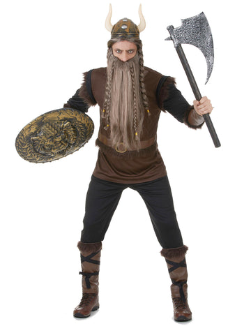 Viking preoblečen človek usnjeni učinek