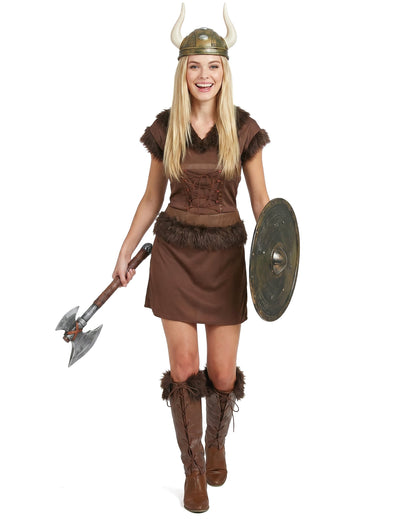 Viking kostum seksi rjava ženska