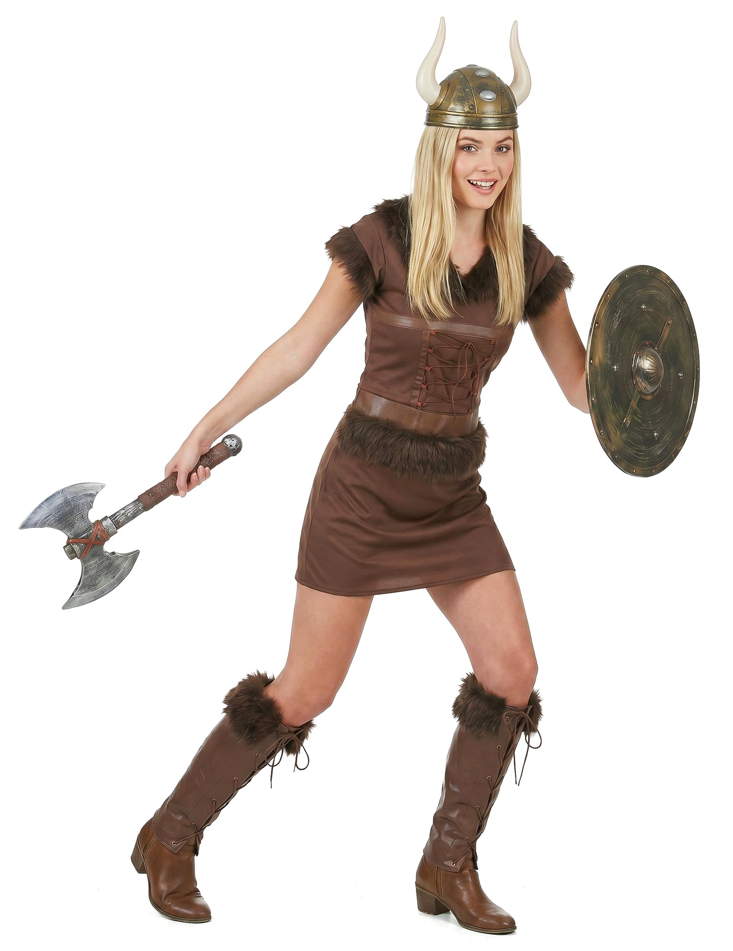 Viking kostum seksi rjava ženska