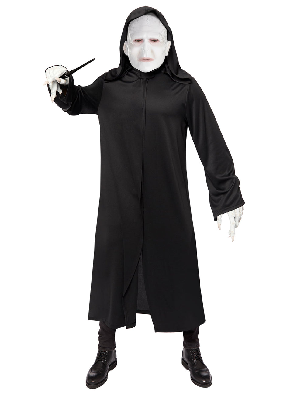 Déguisement Voldemort Harry Potter pour adulte noir avec masque blanc
