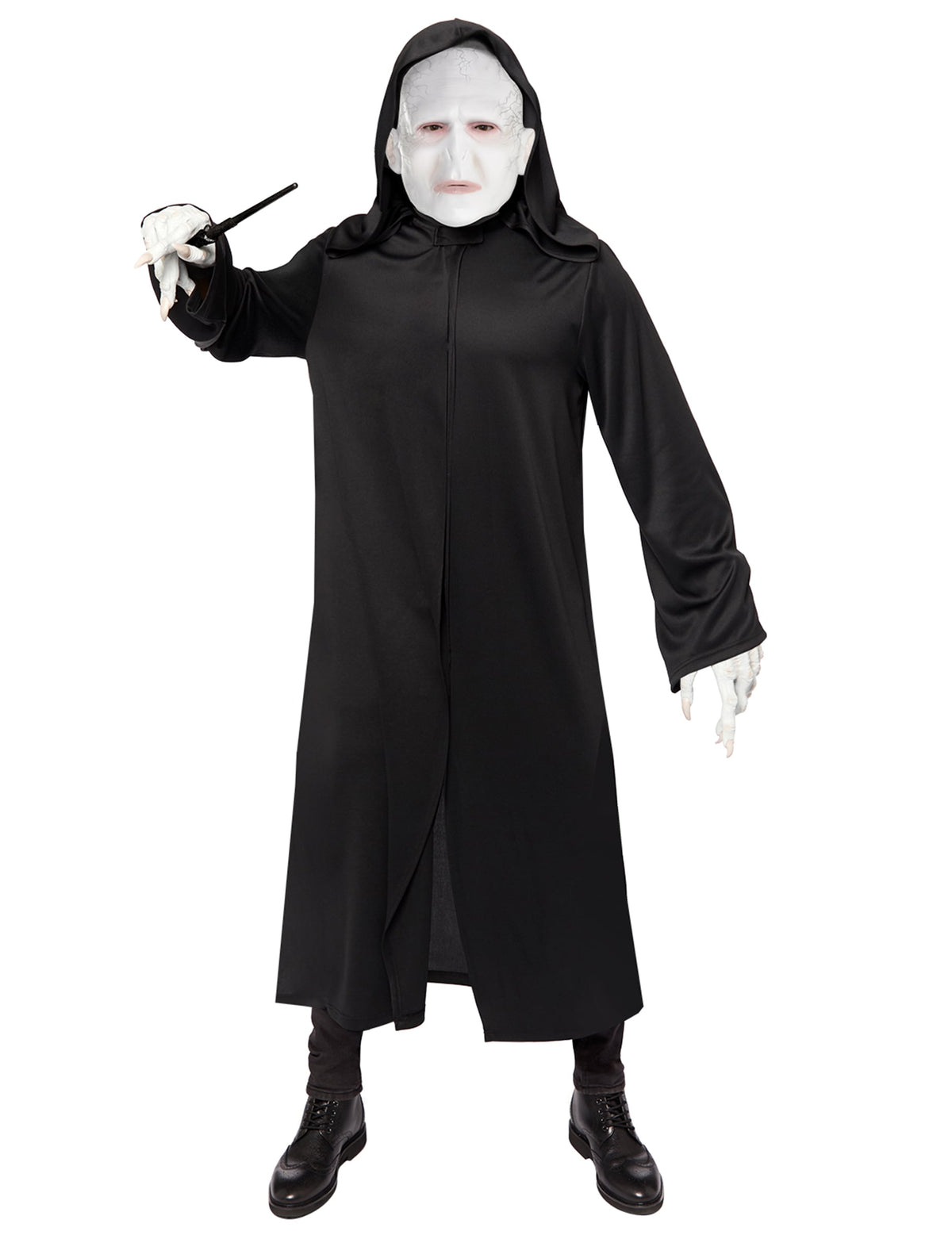 Déguisement Voldemort Harry Potter pour adulte noir avec masque blanc