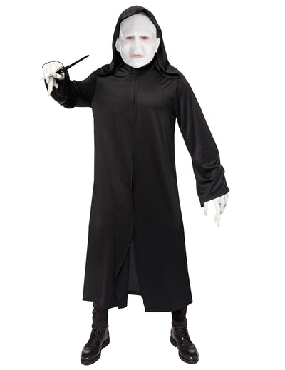Déguisement Voldemort Harry Potter pour adulte noir avec masque blanc