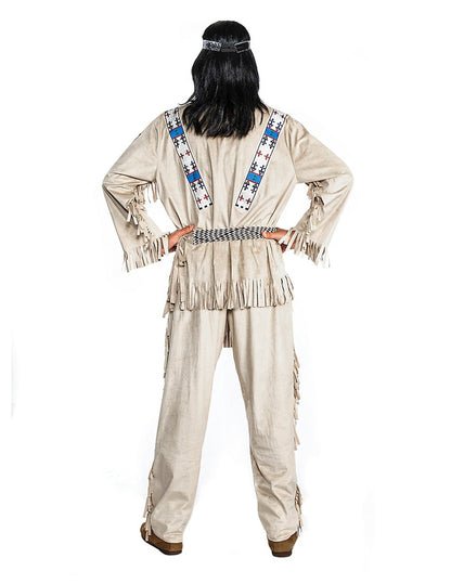 Vue de dos du déguisement Winnetou pour adulte