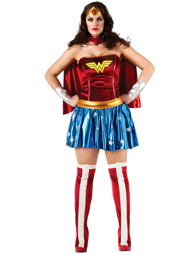 Kostum Wonder Woman™ za ženske v večji velikosti 
