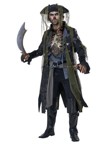 Kostum za odrasle luksuzne gusarske zombi