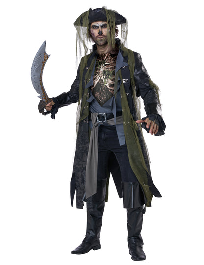 Kostum za odrasle luksuzne gusarske zombi