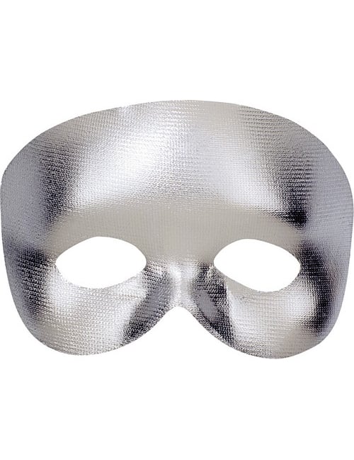 Demi-masque pour adulte argent