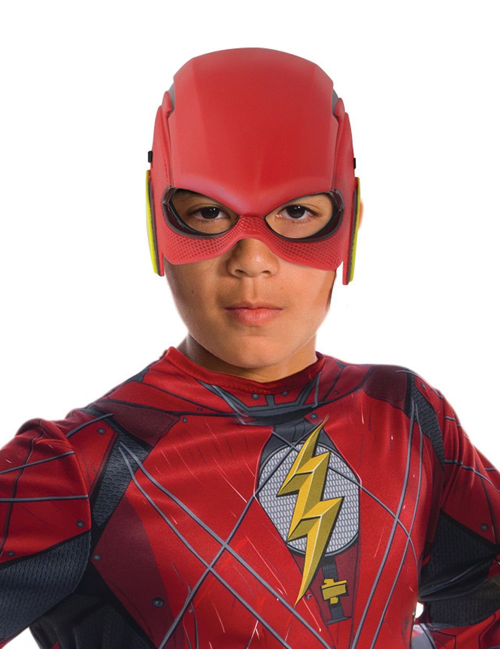 Demi-masque Flash pour enfant rouge