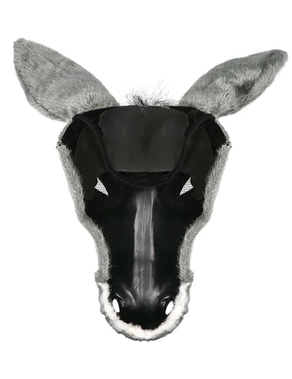Polovična maska iz pliša osel za odrasle 
