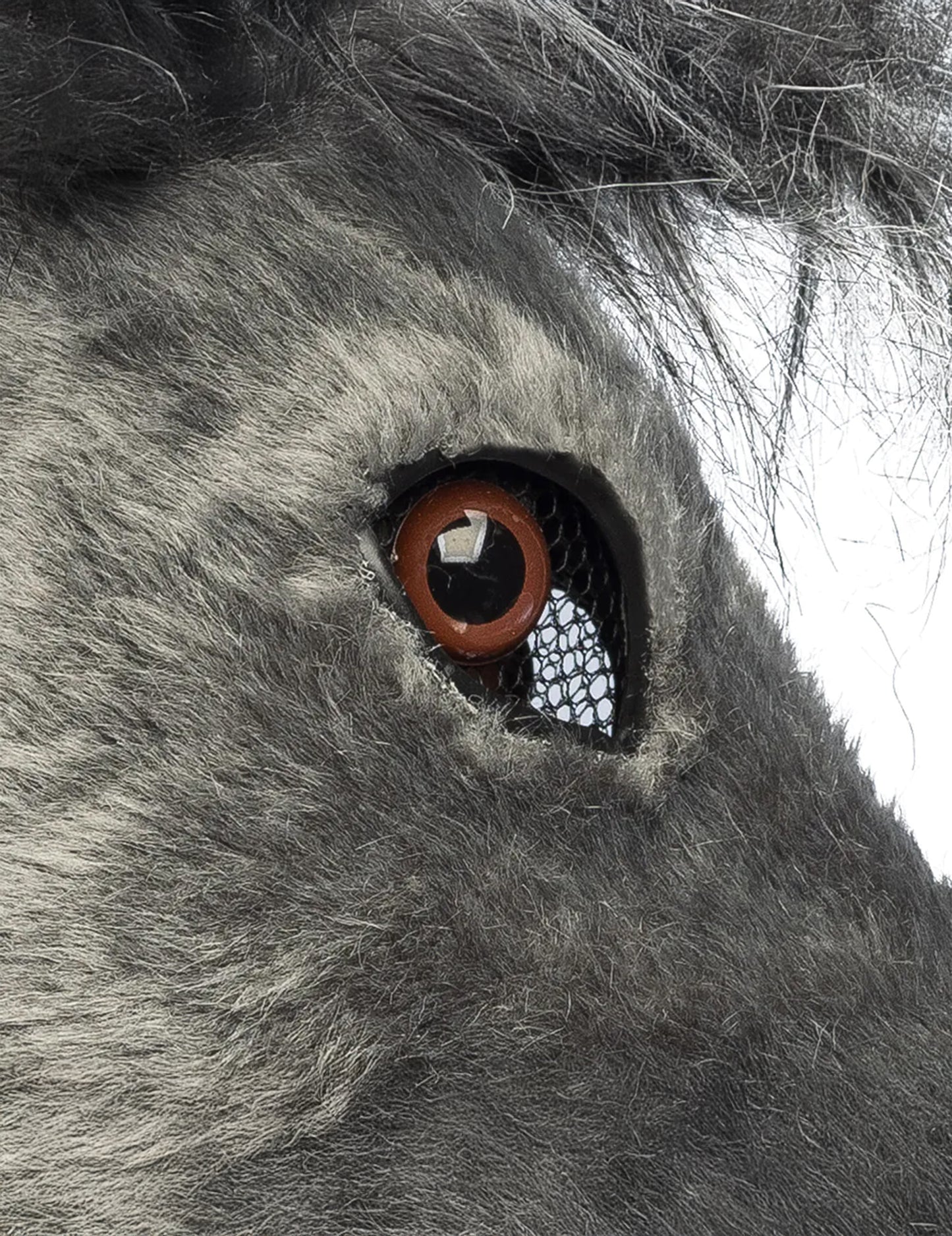 Polovična maska iz pliša osel za odrasle 