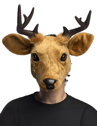 Polovična maska iz pliša jelen za odrasle 