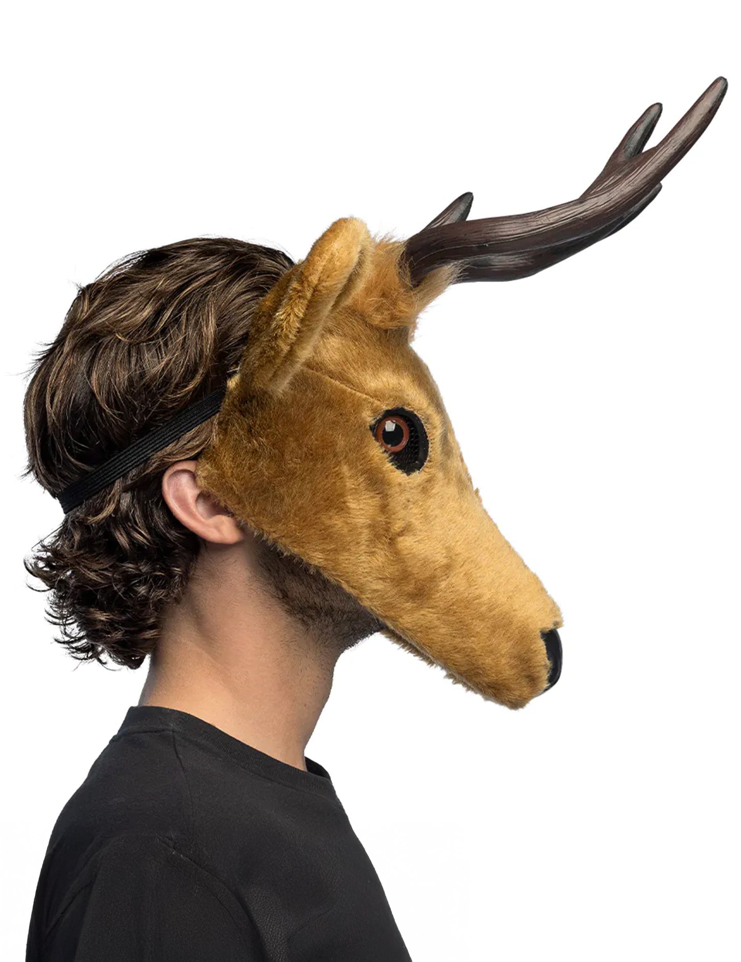 Polovična maska iz pliša jelen za odrasle 