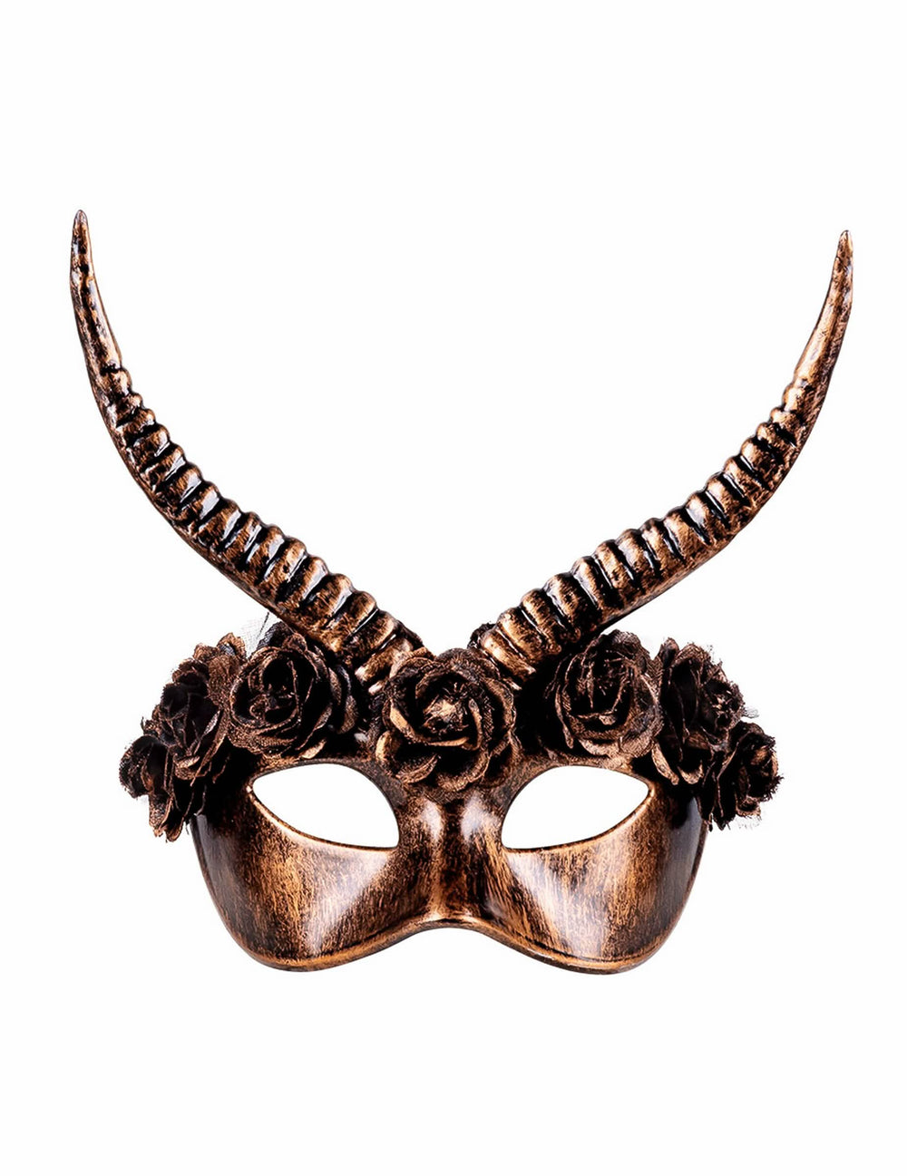 Pogled od spredaj na seksi polmasko steampunk za odrasle
