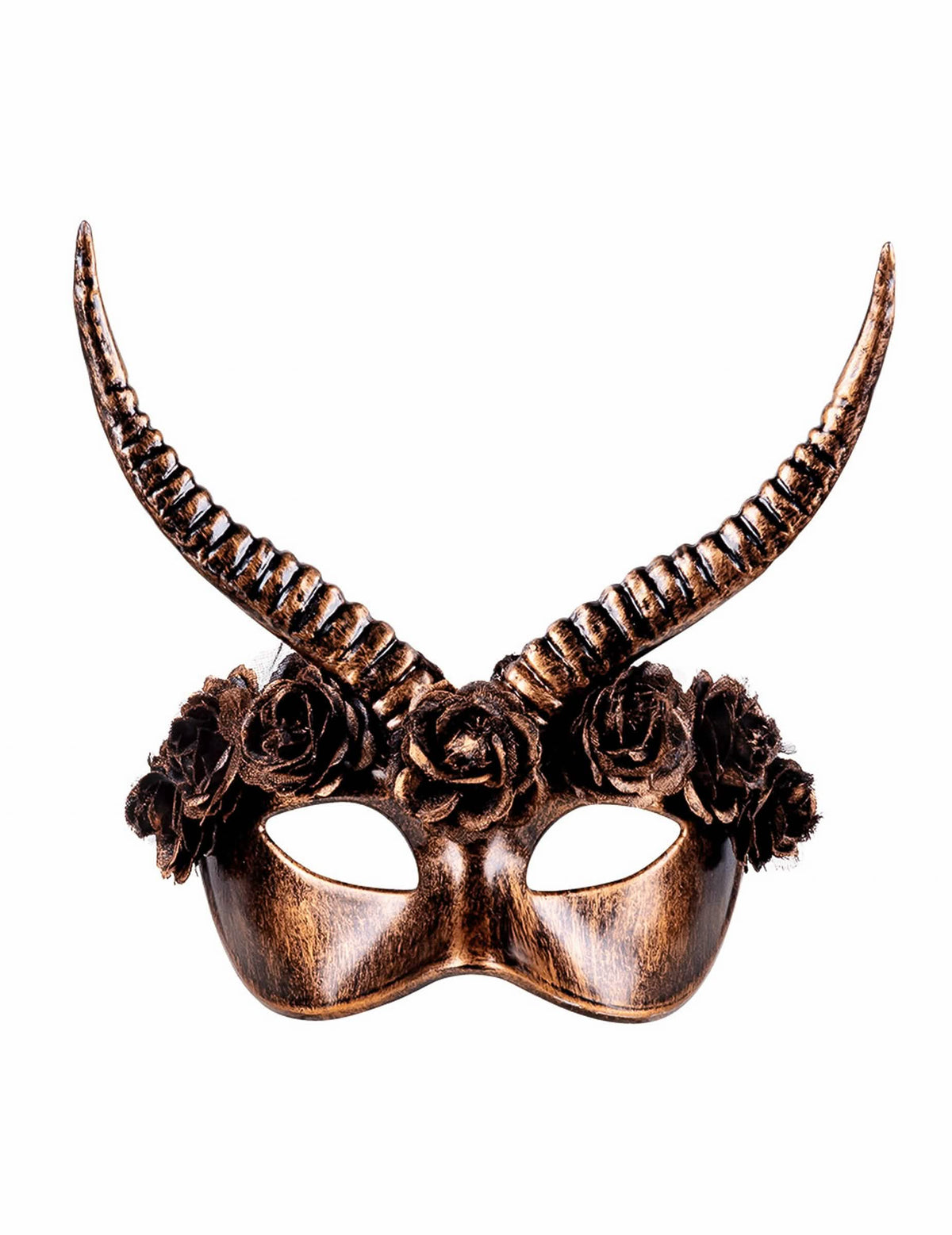 Pogled od spredaj na seksi polmasko steampunk za odrasle