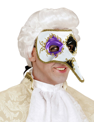 Beneška polmaska za odrasle z dolgim nosom