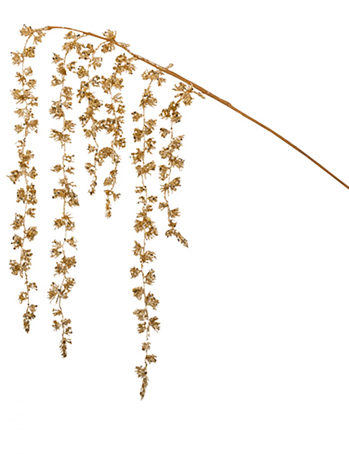 Veje z bleščicami v barvi šampanjca 97 cm 
