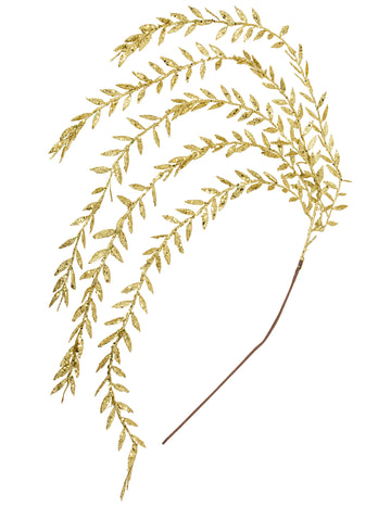 Girlanda zlatih bleščic iz listja 90 cm 