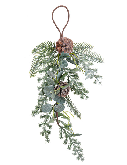 Spust jelke in evkaliptusa 53 cm z borovimi storži