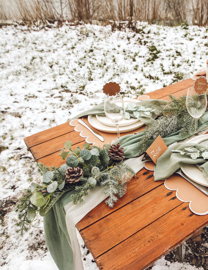 Girlanda iz smreke in evkaliptusa 53 cm 