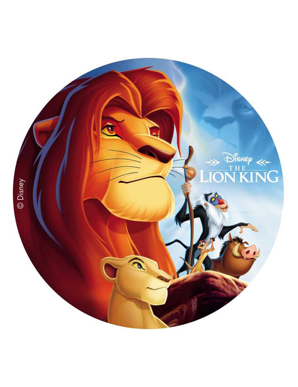 Disque azyme Le Roi Lion pour enfant multicolore