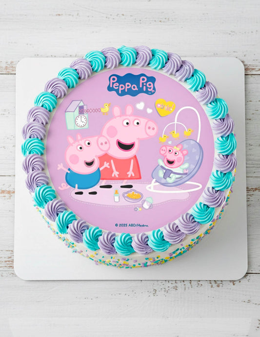 Jedilna pokrivka za torto Peppa Pig™ New Baby 20 cm