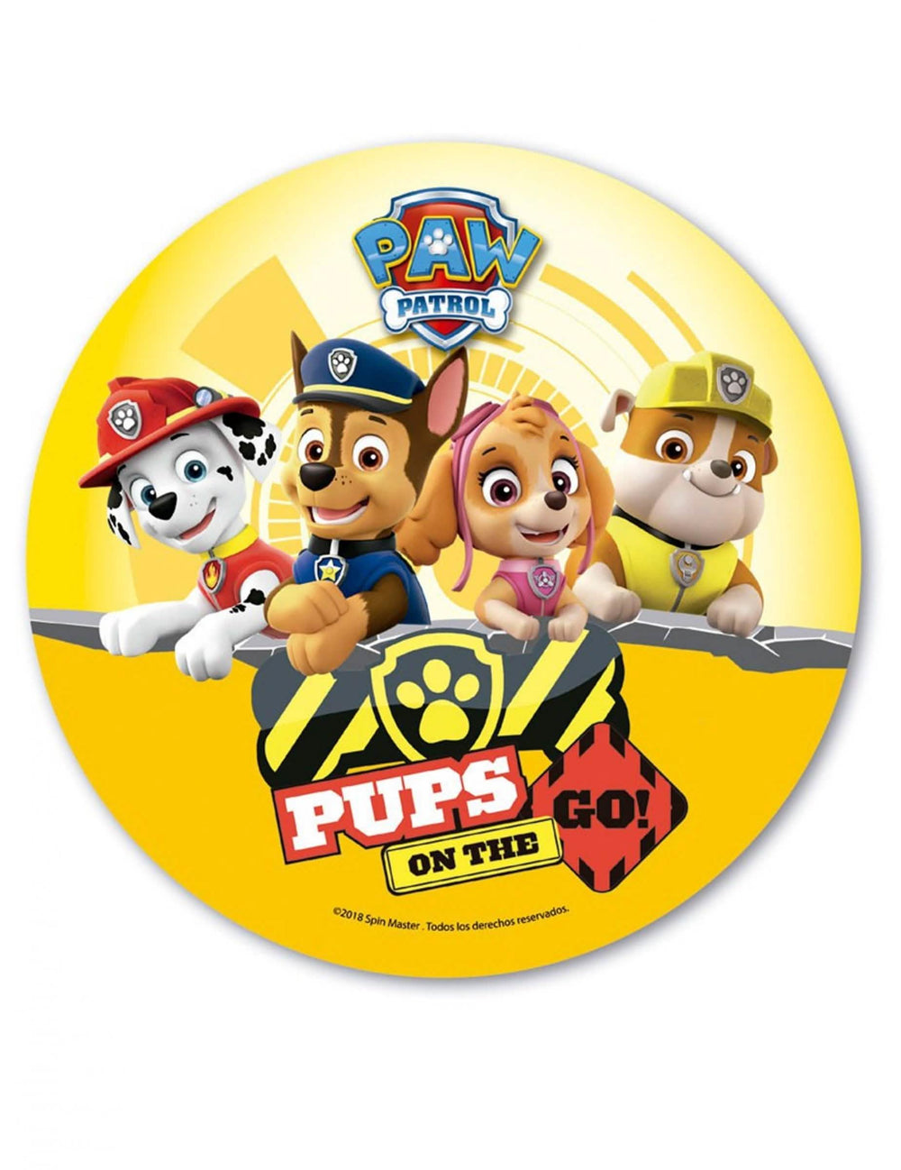 Oblata Paw Patrol rumena