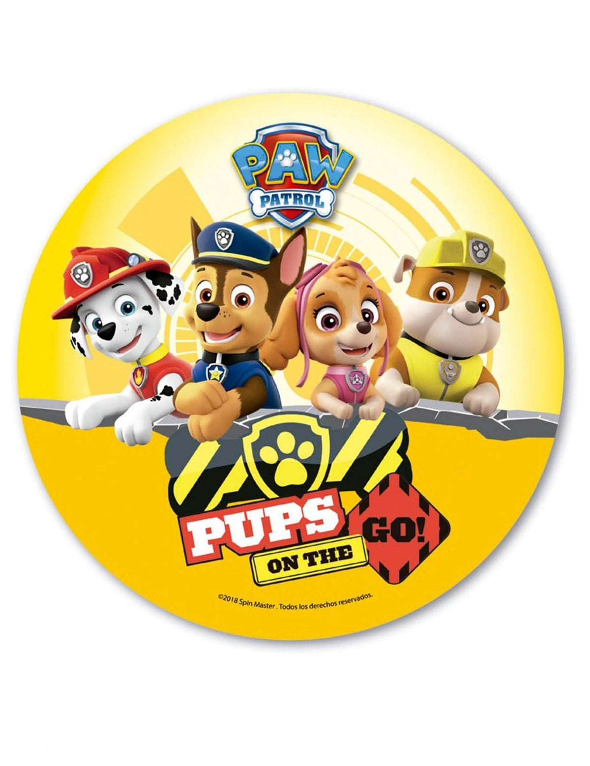 Oblata Paw Patrol rumena