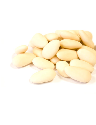Dragées amandes pour mariage couleur ivoire
