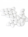 Dragées mini coeur chocolat pour mariage et communion blanc