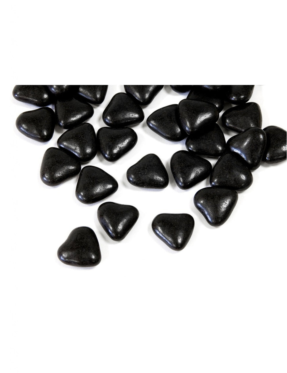 Dragées mini cœur chocolat pour communion noir