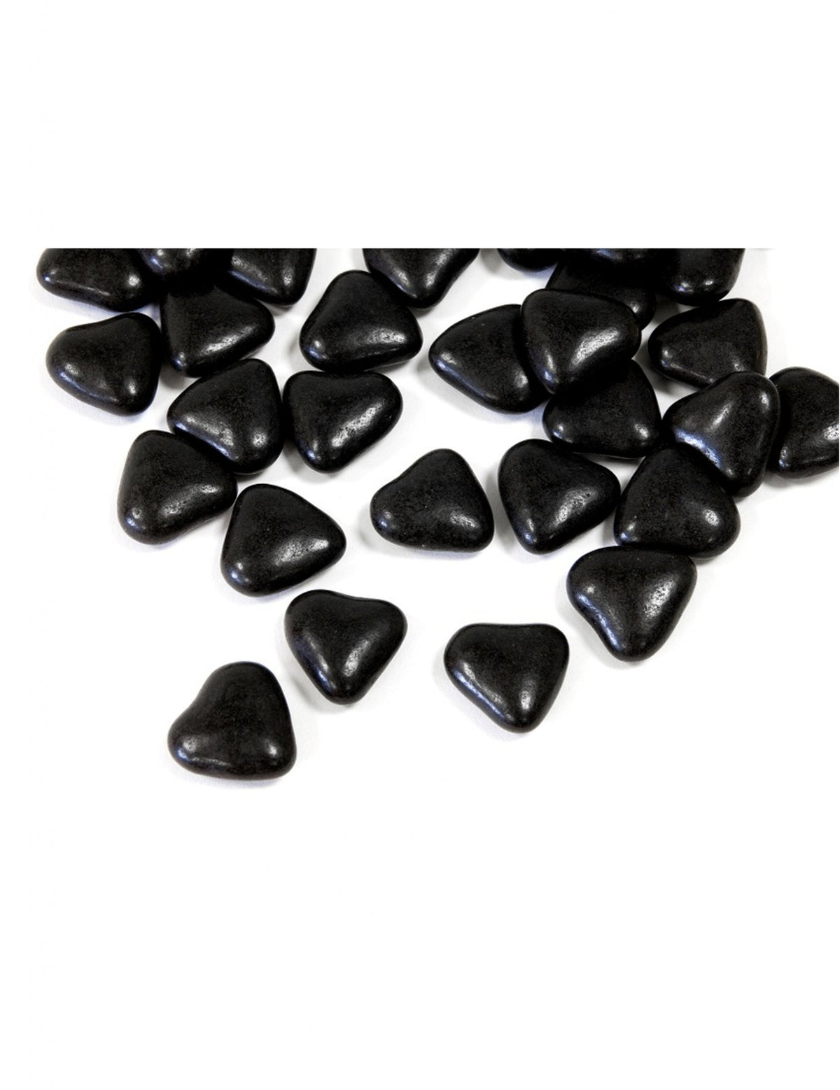 Dragées mini cœur chocolat pour communion noir